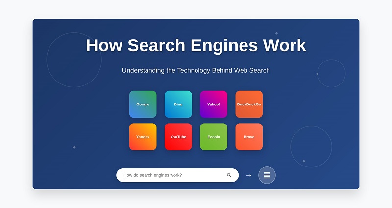 how do Search engine works